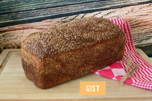  Koolhydraatarm tarwebrood bruin (gist)